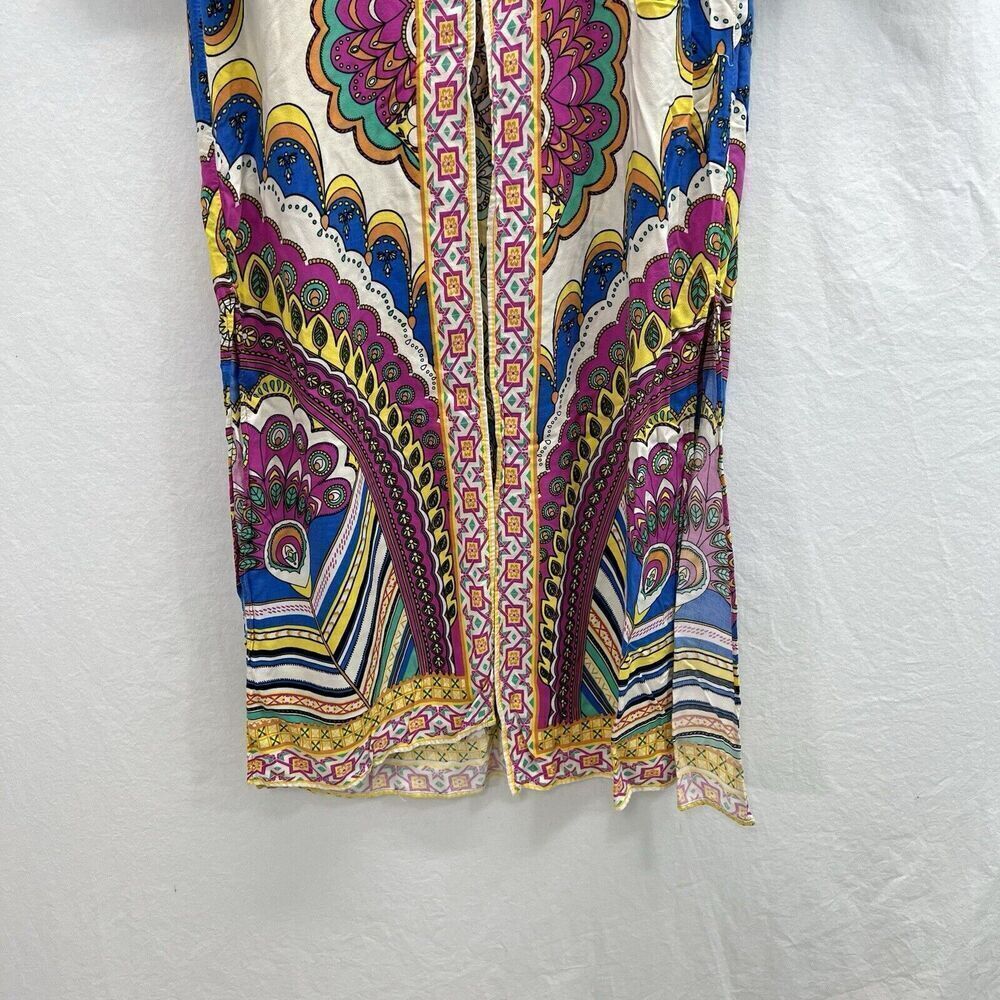 Flying Tomato Floral Kimono Duster Women's Size Small Bohemian Festival - Picture 7 of 9